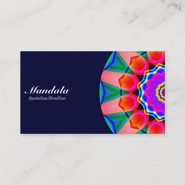 Tarjeta De Visita Mitad Mandala 07 - Marina Oscura (Anverso)