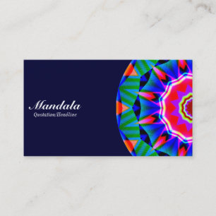 Tarjeta De Visita Mitad Mandala 08 - Marina Oscura