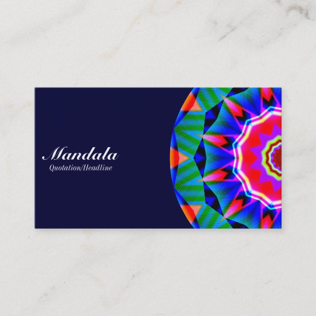 Tarjeta De Visita Mitad Mandala 08 - Marina Oscura (Anverso)