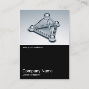 Tarjeta De Visita Mitad y media foto 0219 - Esferas conectadas