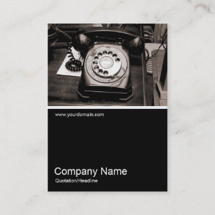 Tarjeta De Visita Mitad y media foto 041 - Teléfono antiguo