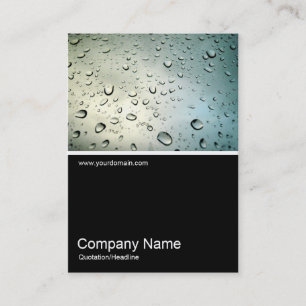 Tarjeta De Visita Mitad y media foto 09 - Lluvia en mi ventana