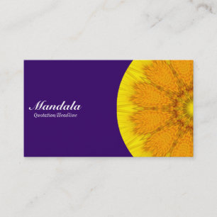 Tarjeta De Visita Mitala Mandala 04 - Púrpura profundo