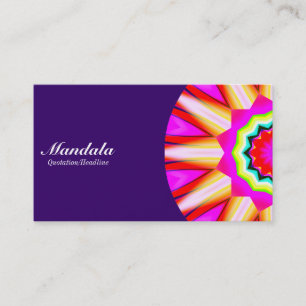 Tarjeta De Visita Mitala Mandala 05 - Púrpura Profundo 330066