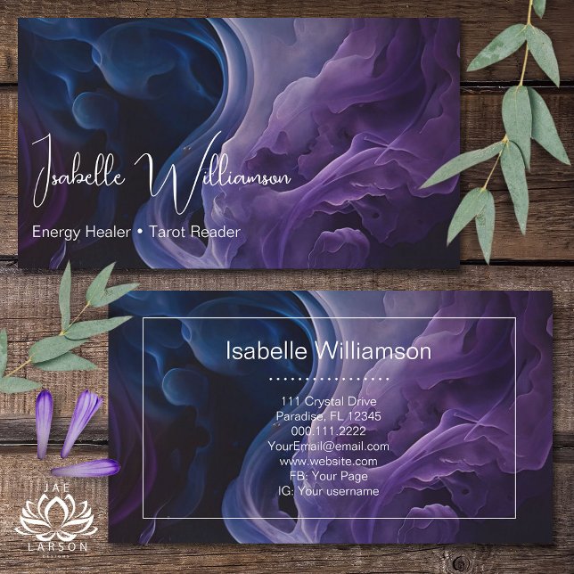 Tarjeta De Visita Mítico Ametista Celestial Reiki Meditación Yoga (Subido por el creador)