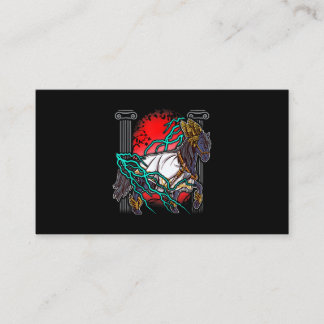 Tarjeta De Visita Mitos griegos de caballo Zeus antiguos dioses Equi