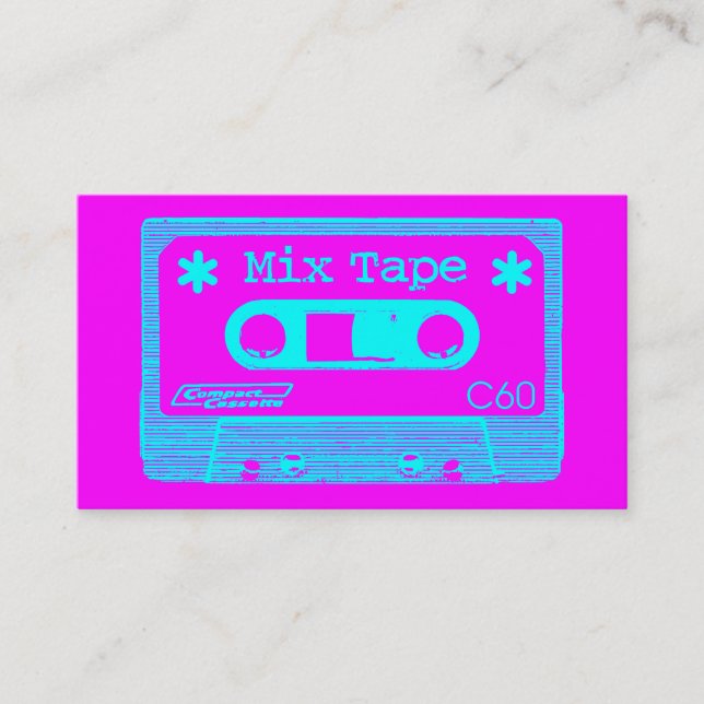 Tarjeta De Visita Mix Tape Pop II (Anverso)