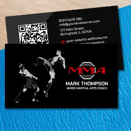 Tarjeta De Visita MMA - Capacitación en artes marciales mixtas