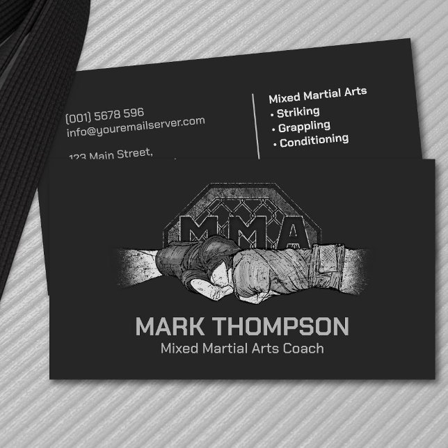 Tarjeta De Visita MMA - Capacitación en artes marciales mixtas (Subido por el creador)