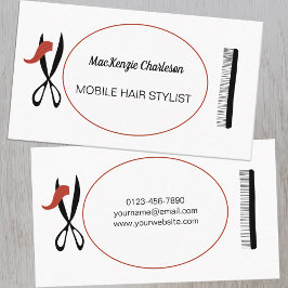 Tarjeta de visita Mobile Hair Stylist o Hairdresse