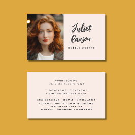 Tarjeta De Visita Mobile Notary Service Photo Business Card