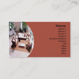 Tarjeta De Visita Mobiliario/Diseño interior