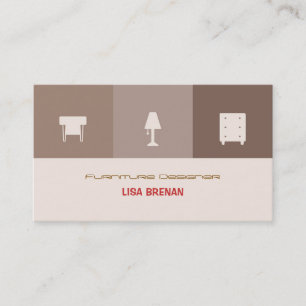 Tarjeta De Visita MobiliarioDiseñador Decoración de salón Hogar