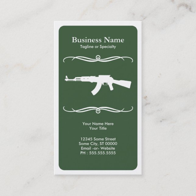 Tarjeta De Visita MOD ak47 (Anverso)