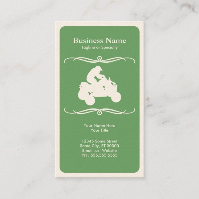 Tarjeta De Visita mod atv (Anverso)