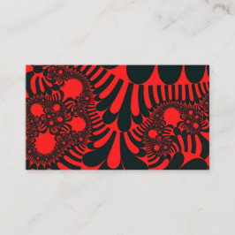 Tarjeta De Visita Mod rojo y negro