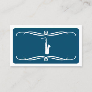 tarjeta de visita mod saxofón (personalizable de 