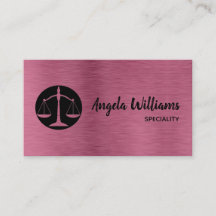 Moda abogado rosa metálico oro y negro