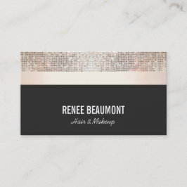 Tarjeta De Visita Moda audaz secuencia moderna oro y rayas negras