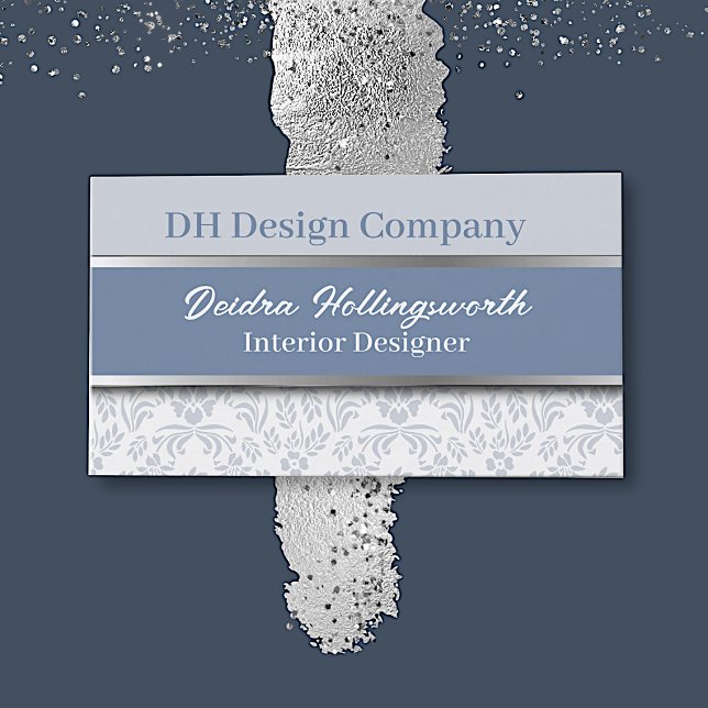 Tarjeta De Visita Moda azul turbio (Subido por el creador)