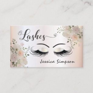 Tarjeta De Visita Moda Boho elegante acuarela azotes florales