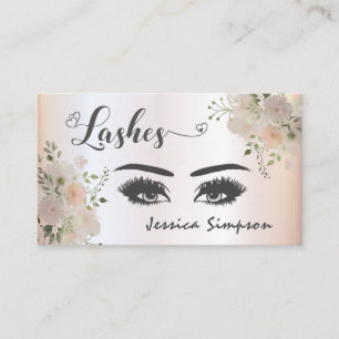 Tarjeta De Visita Moda Boho elegante acuarela azotes florales