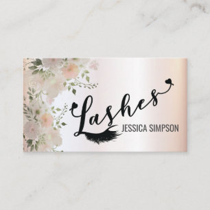 Tarjeta De Visita Moda Boho elegante acuarela gritos florales LOGO