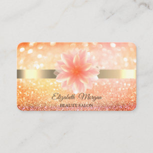 Tarjeta De Visita Moda Bokeh Lotus Flower Yoga Reiki