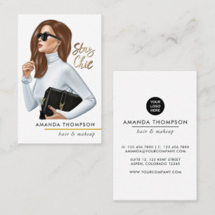 Tarjeta De Visita Moda Boss Beauty Fashion Business Card