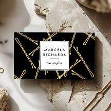 Moda Café Bobby Pins Salón Estilista Negro