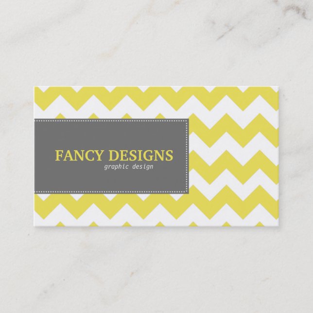 Tarjeta De Visita Moda Chevron Stripes (Anverso)