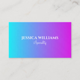 Tarjeta De Visita Moda colores gradientes pastel