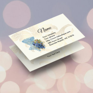 Tarjeta De Visita Moda Corset & Flowers