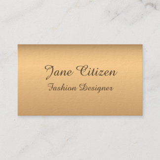 Tarjeta De Visita Moda de bronce superior Ultra-Gruesa