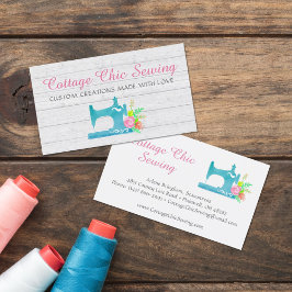 Tarjeta De Visita Moda de cabaña de Shabby Maquinaria de coser Mader