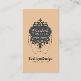 Tarjeta De Visita Moda de candelabro (Cambiar color) -