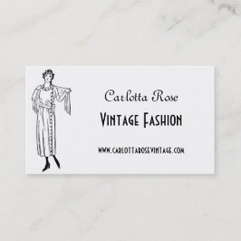 Tarjeta De Visita Moda de color blanco y negro