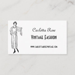 Tarjeta De Visita Moda de color blanco y negro