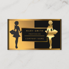 Tarjeta De Visita Moda de compras de lujo Añadir tu texto