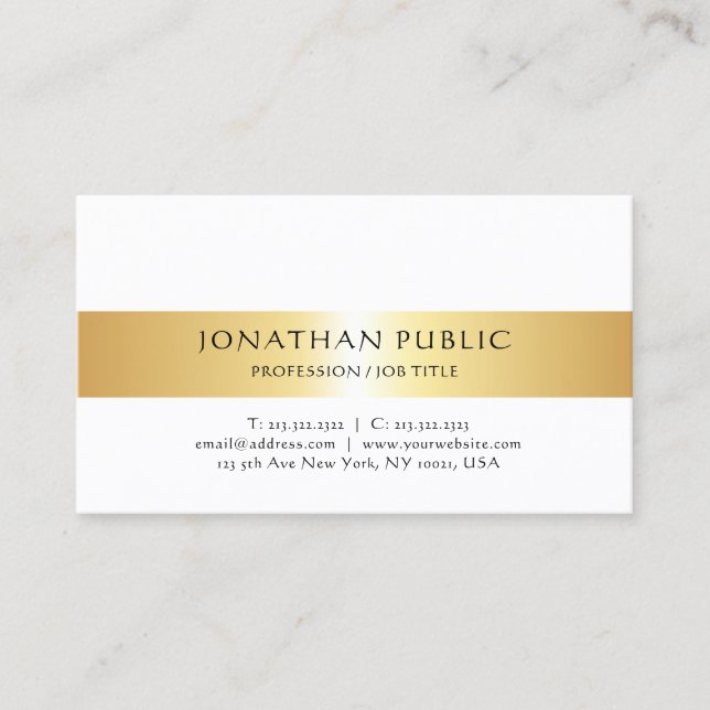 Tarjeta De Visita Moda de diseño simple profesional y profesional de (Anverso)