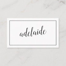 Moda de firma de script de estilo de cabello blanc