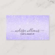 Moda de nombre de guión elegante Purpurina púrpura