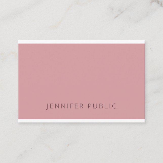 Tarjeta De Visita Moda de plantilla de diseño simple de armonía de c (Anverso)