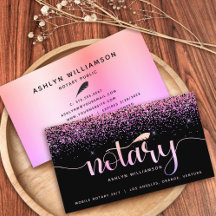 Moda de Purpurina Pink Purple de Notary Loan Signi