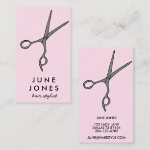 Tarjeta De Visita Moda de tijeras estilistas de pelo PERSONALIZADO d