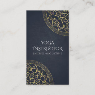 Tarjeta De Visita Moda del instructor de mediación de yoga Mandala d