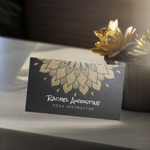 Tarjeta De Visita MODA del instructor de meditación de YOGA Mandala 