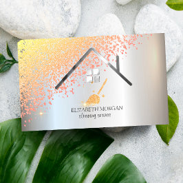 Tarjeta De Visita Moda Diamonds Broom Maid Cleing House