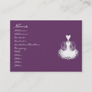 Tarjeta De Visita #Moda #Diva - Vestido de encaje blanco