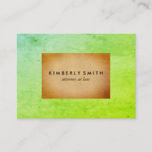 Tarjeta De Visita Moda Dos bloques de color de tono